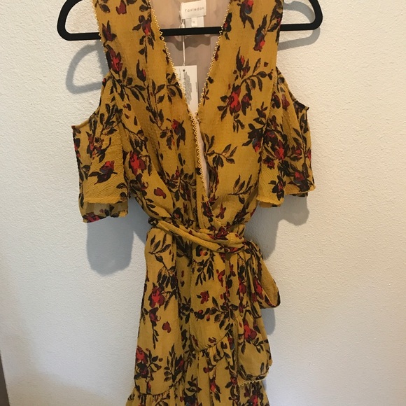 NWT Foxiedox Yellow Wrap Dress Extra Large XL - Picture 7 of 8